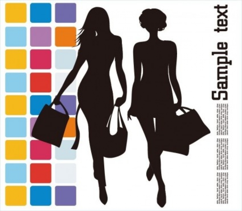 Fashion shopping vector illustration free in encapsulated clip art