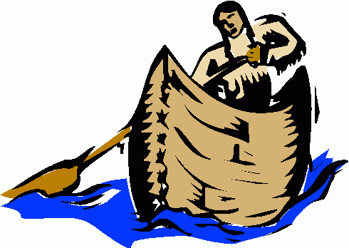 Native american canoe clipart kid 2