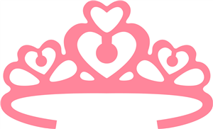 Pink princess crown clipart kid