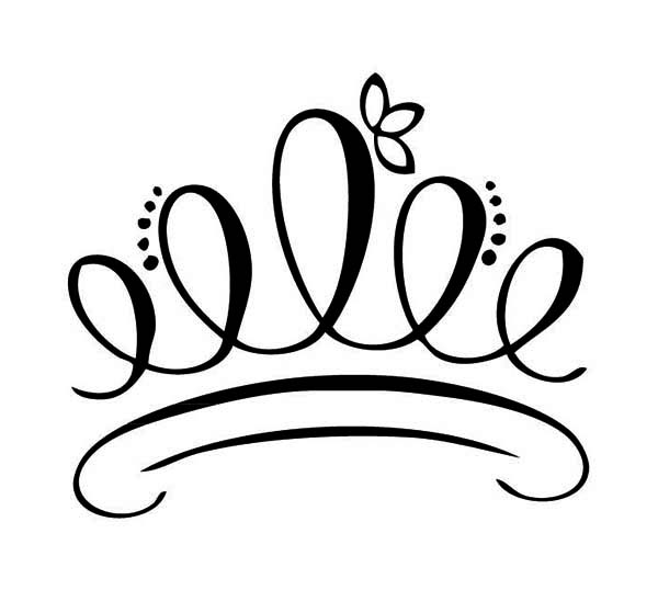 Princess crown clipart black and white clipartfest 3