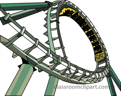 Roller coaster rolleraster clip art rollercoaster clipart 3