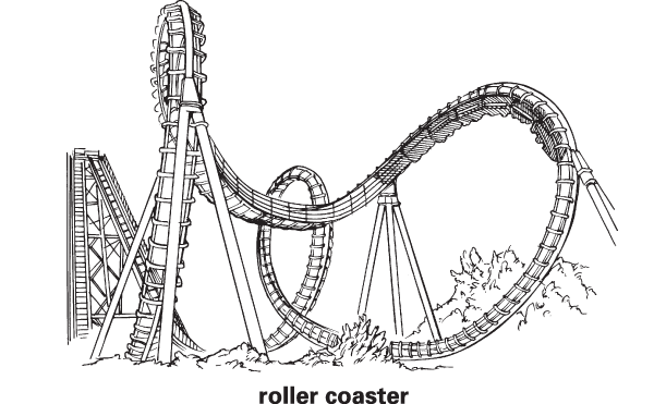 Roller coaster rolleraster rollercoaster clip art 2 clipartix