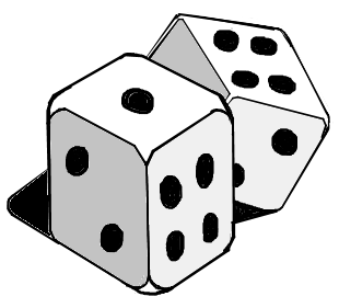 Rolling dice clipart free images 2