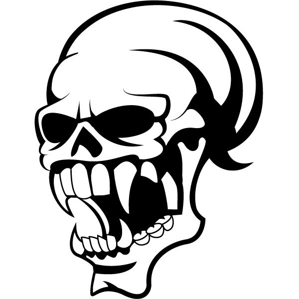 Skull clip art illustration vector vector free download 2
