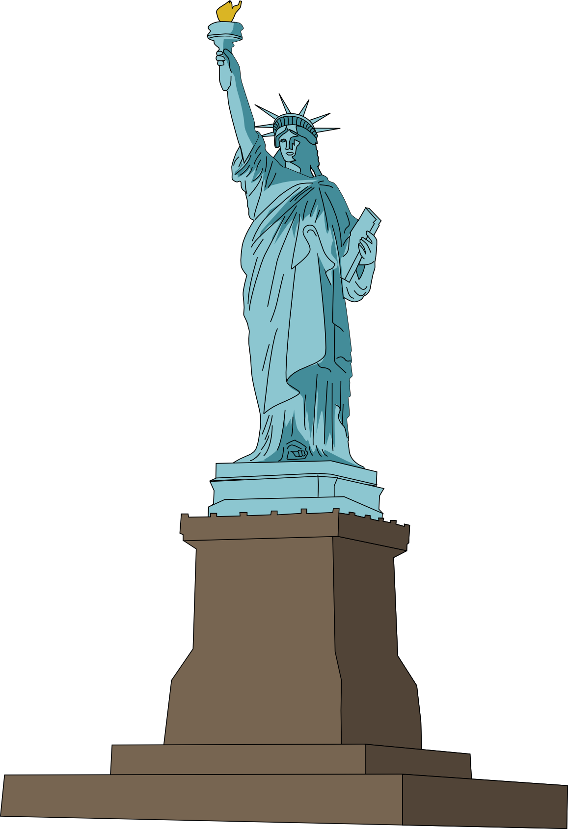 Statue of liberty free to use cliparts