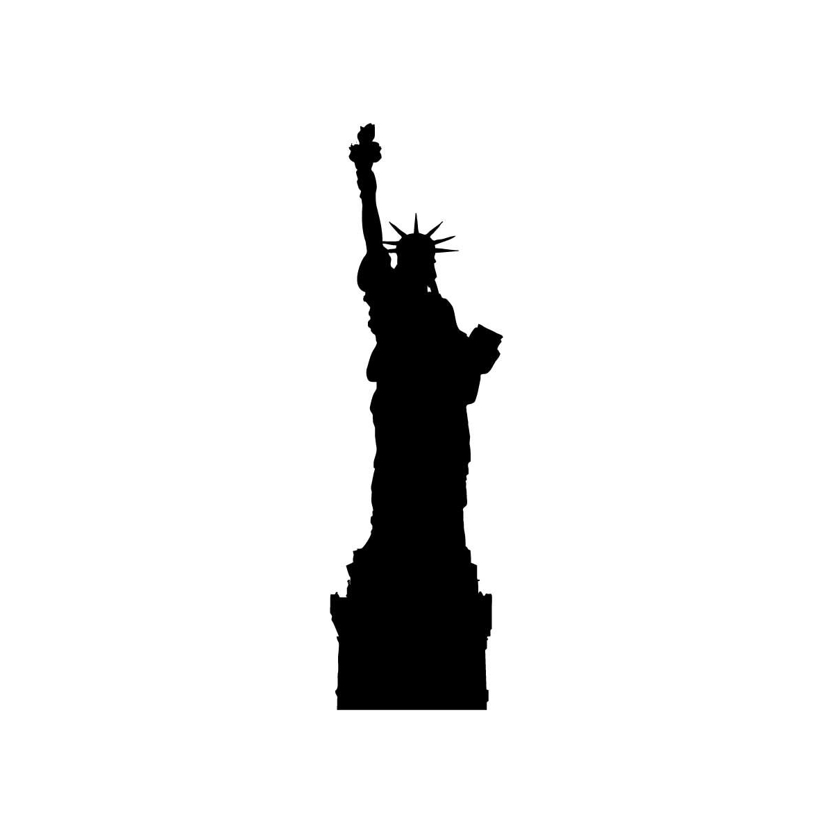Statue of liberty silhouette clipart kid 2
