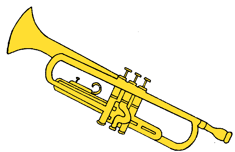 Trumpet clip art free clipart images 2