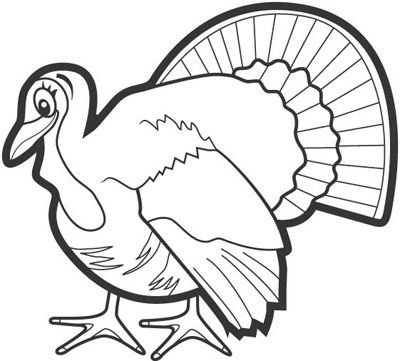 Turkey  black and white turkey outline clipart black and white clipartfest 2