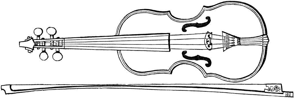 Violin clipart black and white free images 2