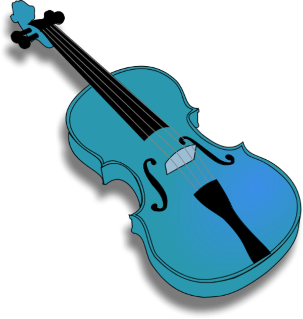 Violin with no strings vector clip art