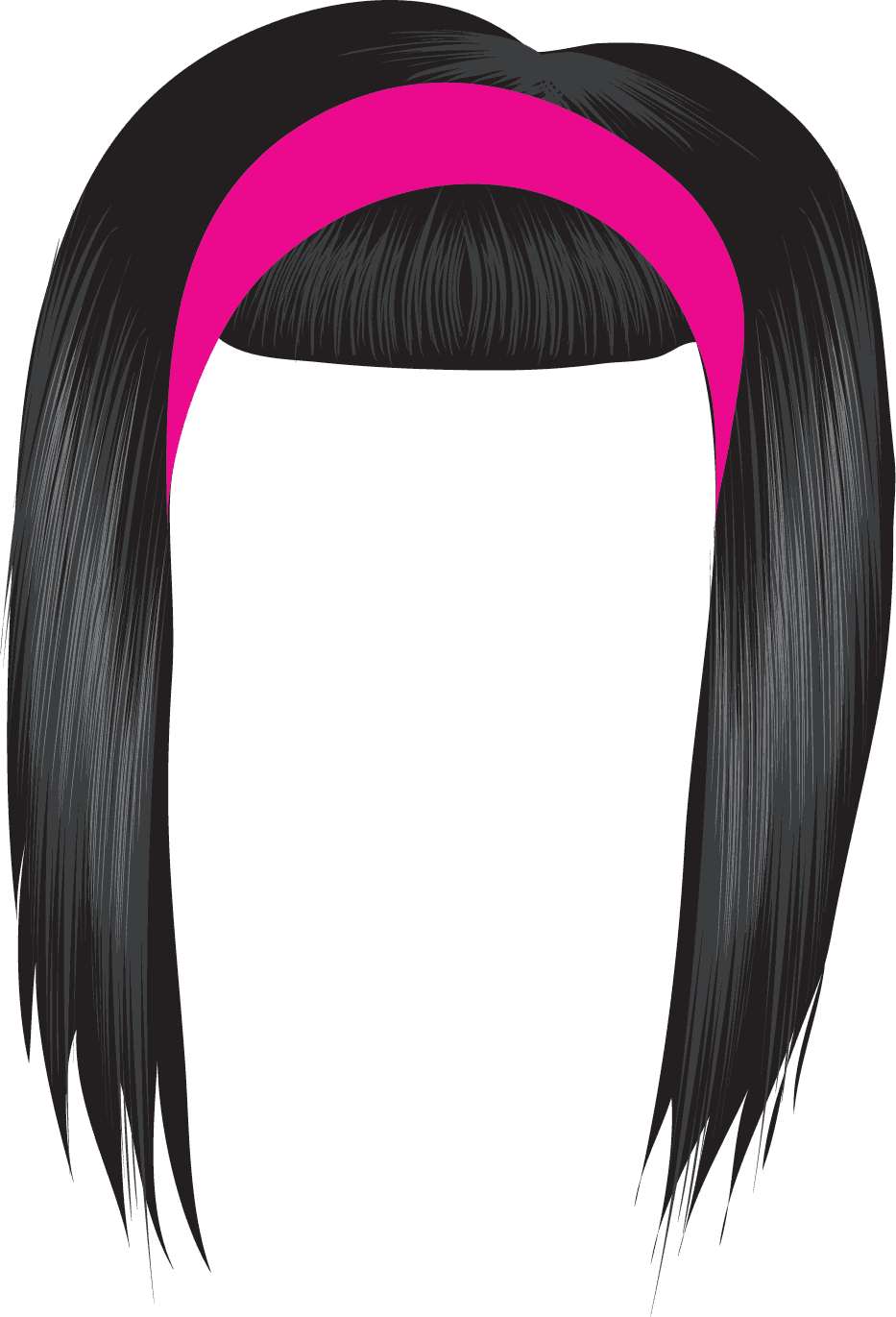 Black hair clipart free images