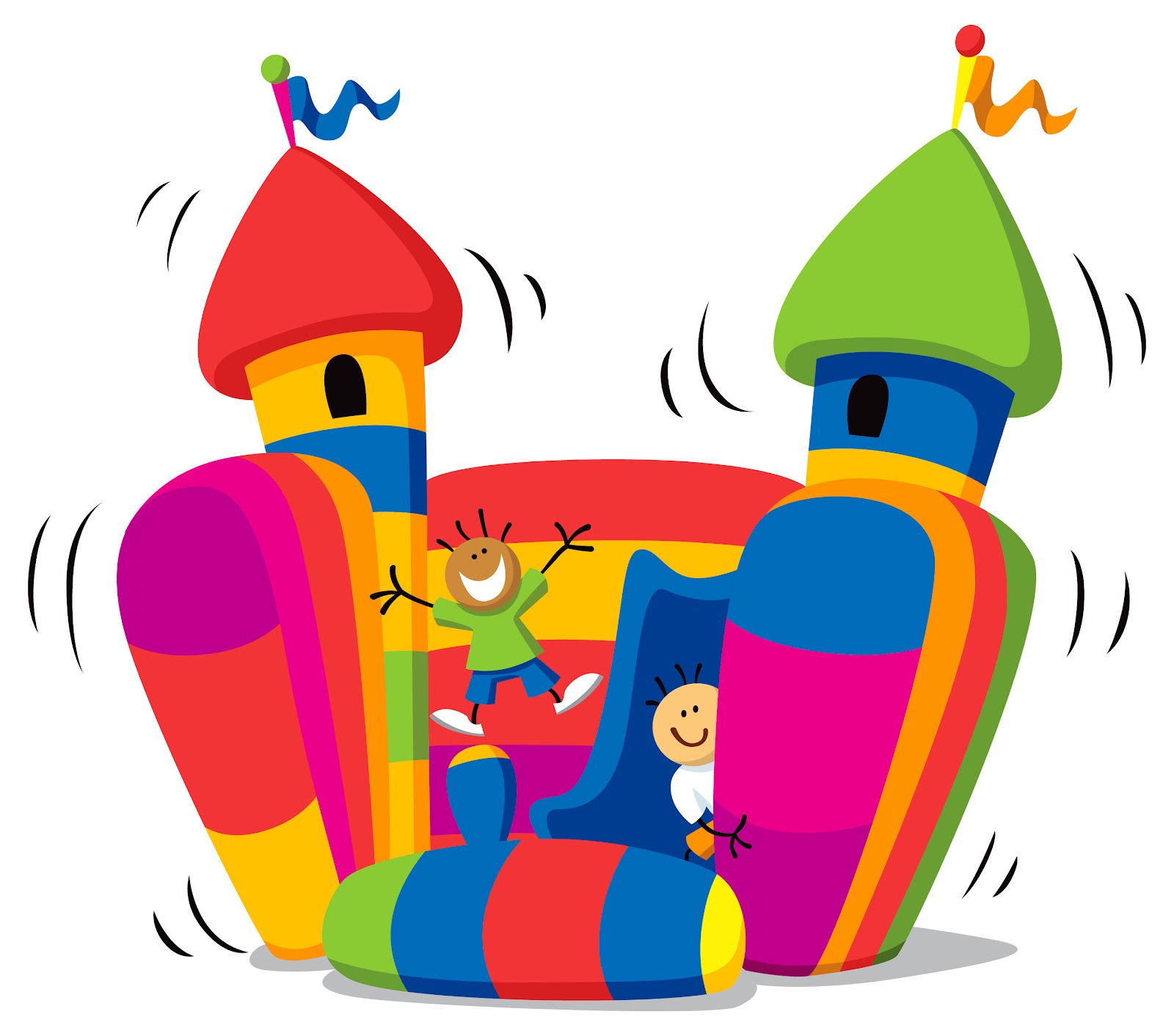 Bouncy castle clipart kid 2