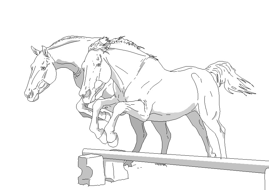 Bowing horse lineart by criminalsheep on deviantart beautiful