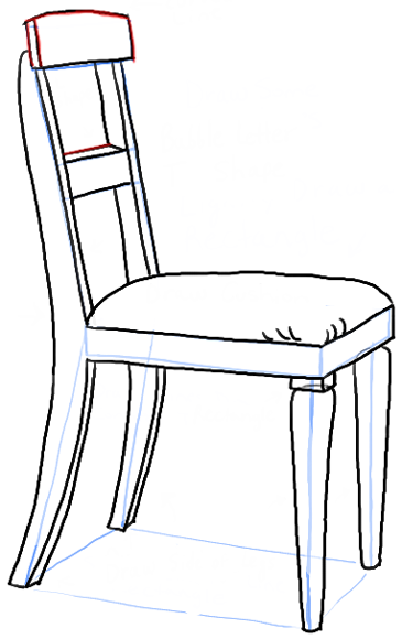 Cartoon chair how to draw a chair in therrect perspective with easy st