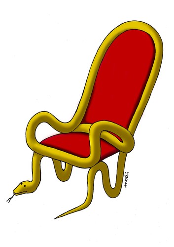 Cartoon chair power chair by medi belortaja politics cartoon toonpool