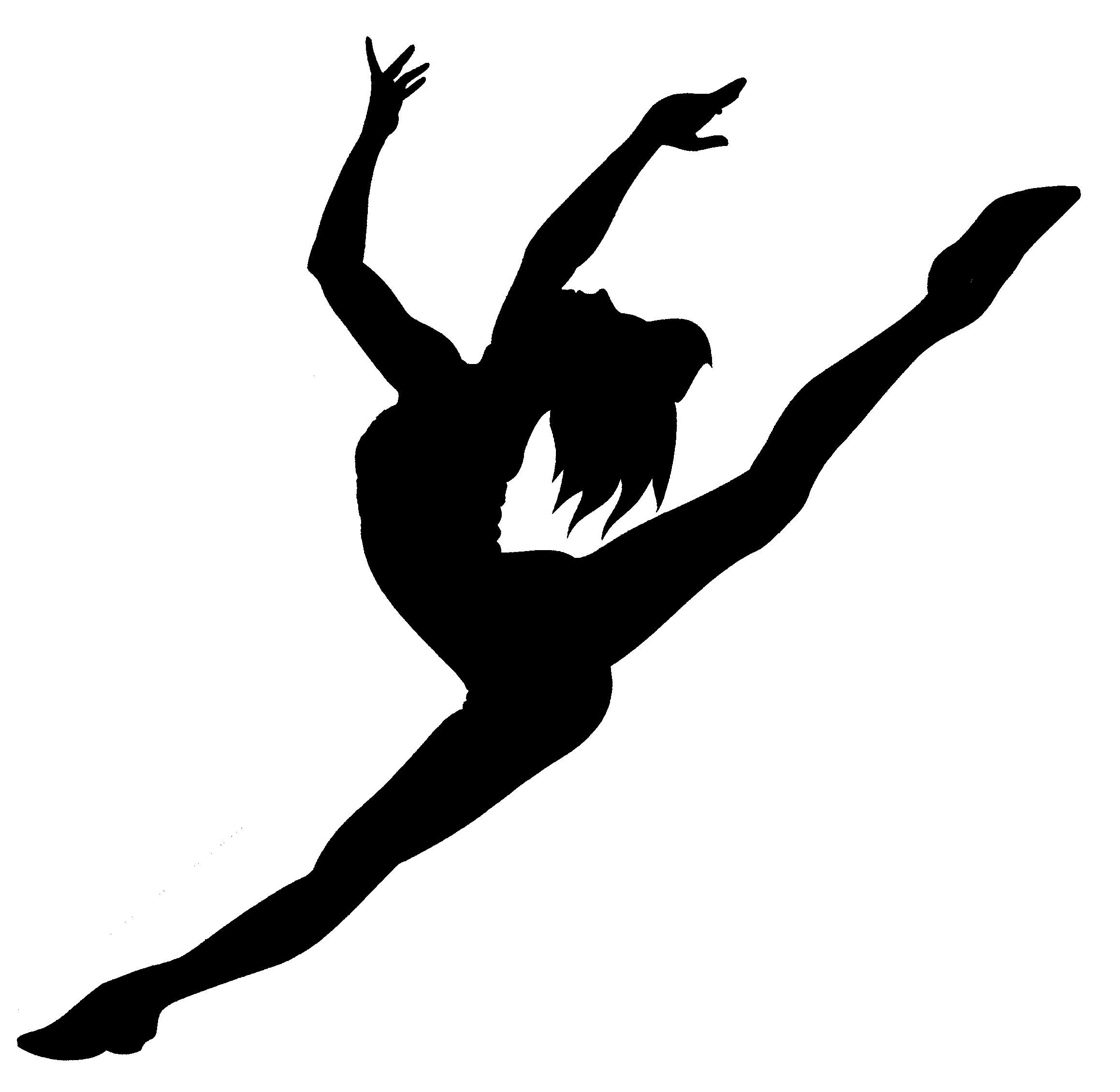 Dancer clipart silhouette free images 2