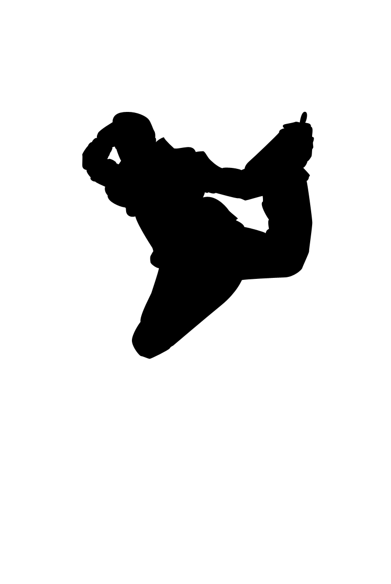 Dancer clipart silhouette leap free images