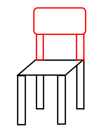 Drawing a cartoon chair 3