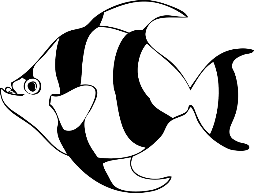 Fish  black and white fish clip art black and white clipartfest