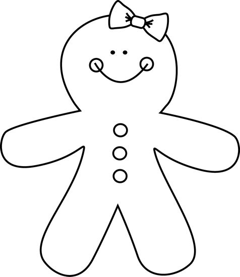 Gingerbread man christmasokies on clip art christmas