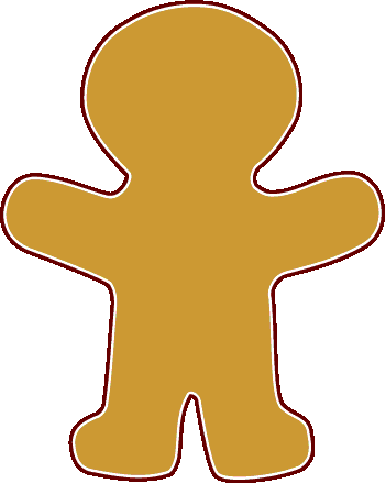 Gingerbread man clip art free clipart images