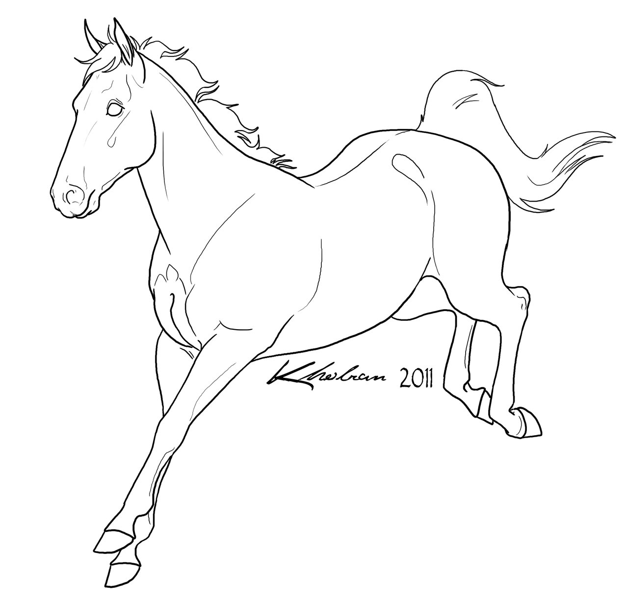 Horse lineart 0 images about horse line art how to on tack 2