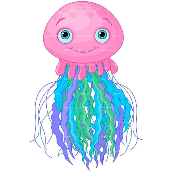 Jellyfish clip art black and white free clipart