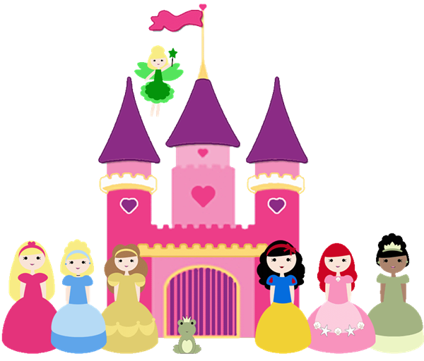 Princess castle clip art clipartfest
