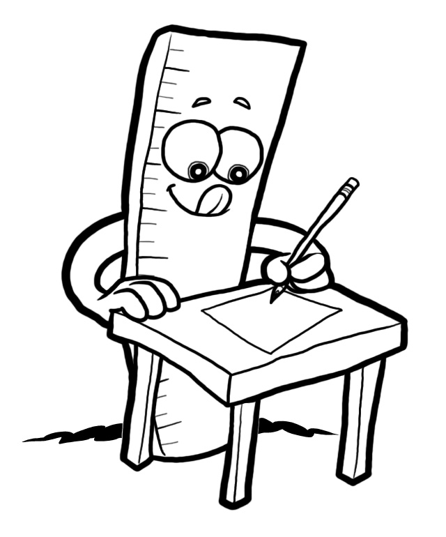 Ruler and pencil clipart