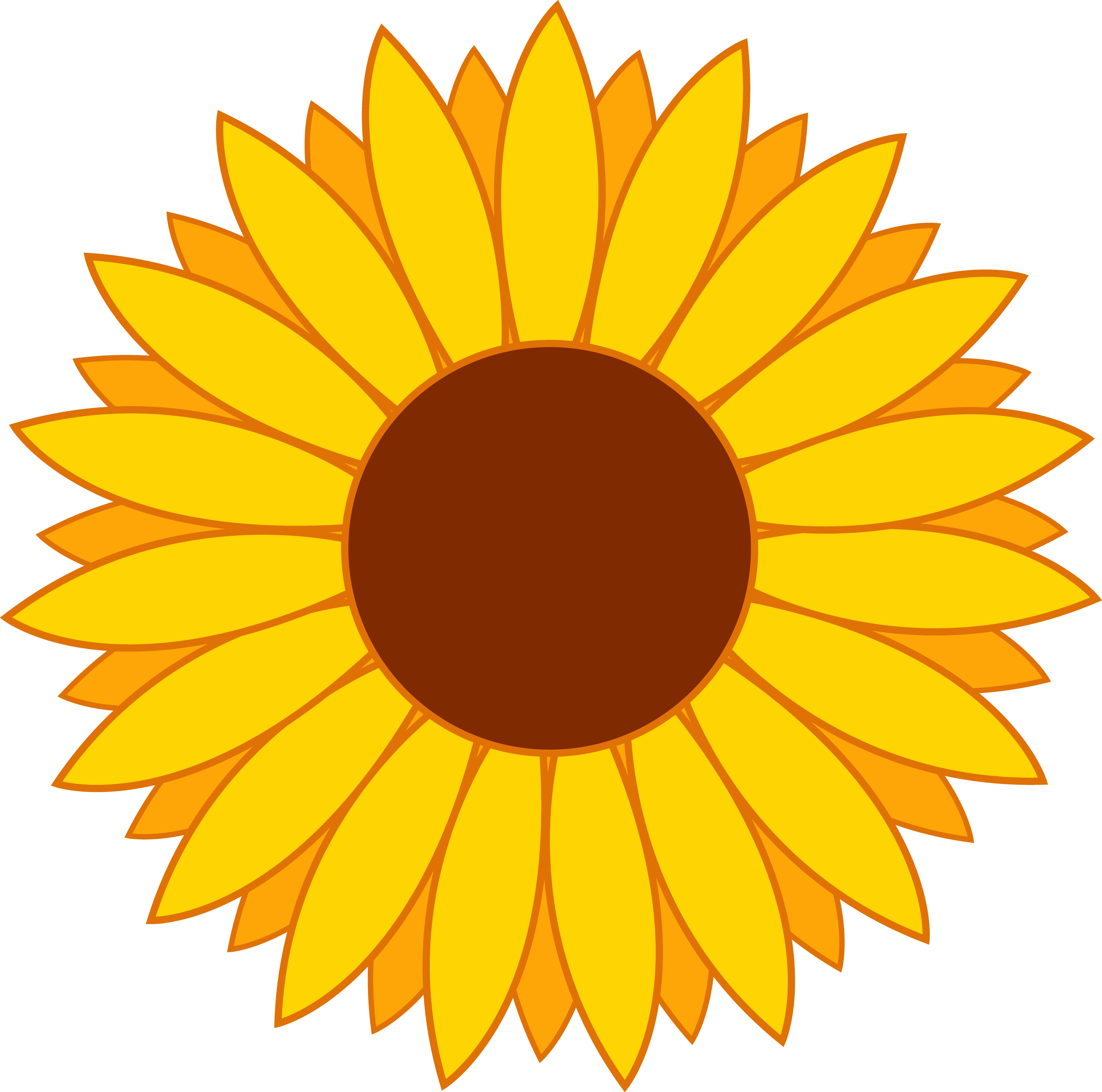 Sunflower clip art free printable clipart 4