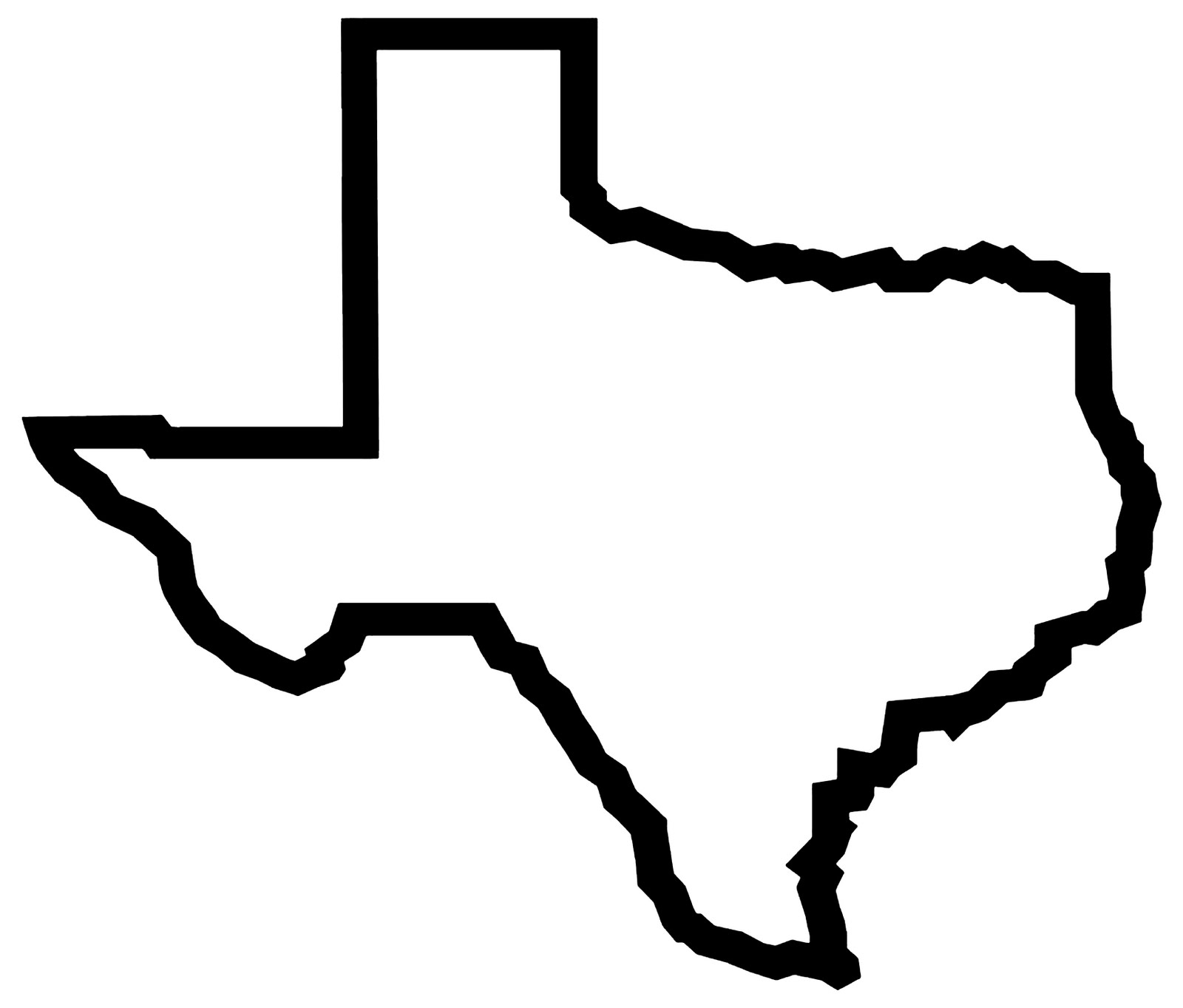 Texas outline clipart free images 3