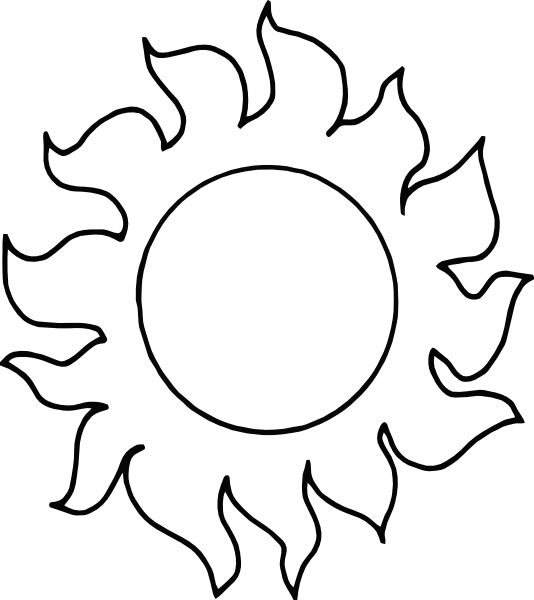 Sun  black and white sun clipart black and white free images 2