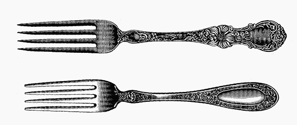 Vintage fork clipart kid 2