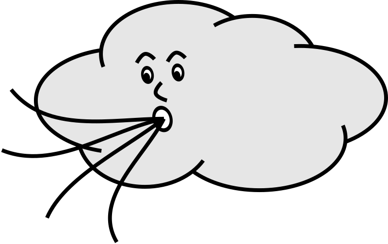 Wind blowing clipart