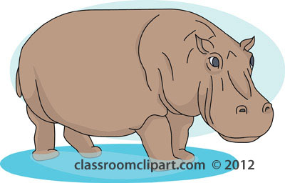 Clipart hippo clipart image