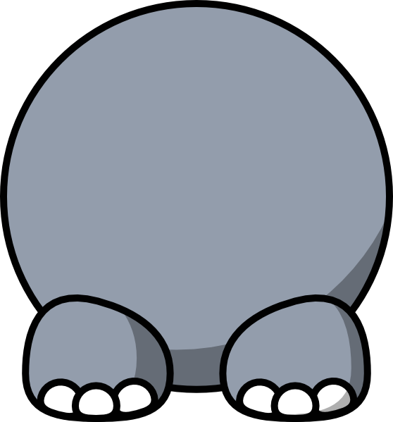 Free hippo clipart image