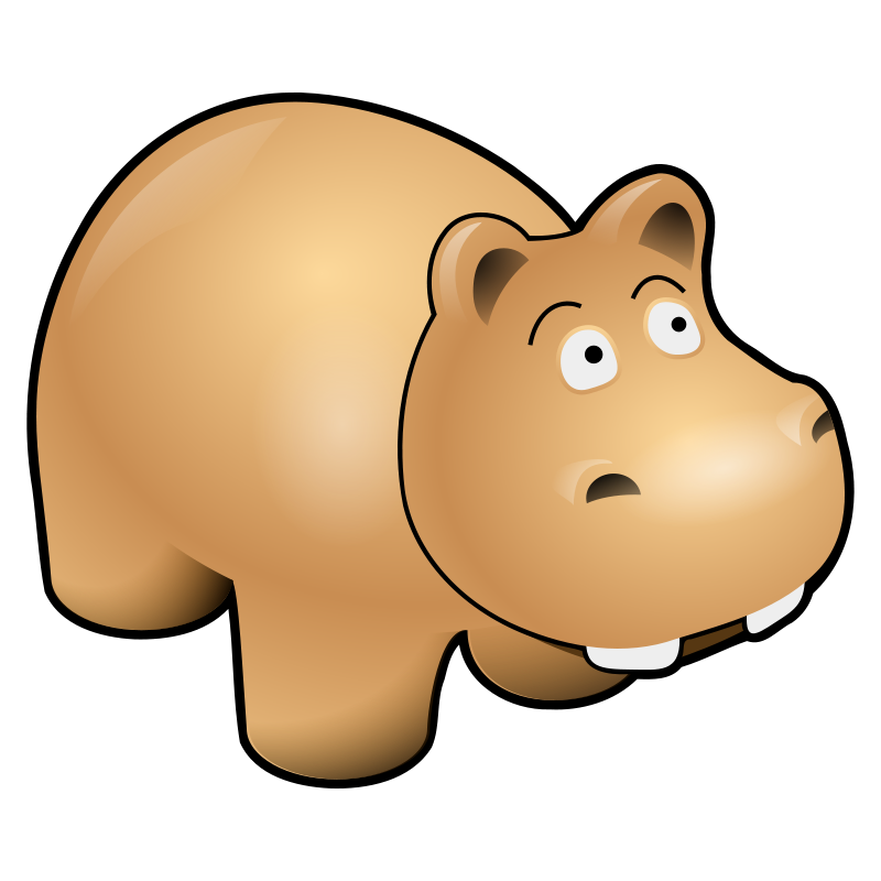 Hippo clip art 3 image