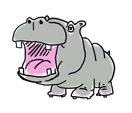 Hippo clipart free images 4