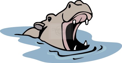 Hippo clipart free images 6