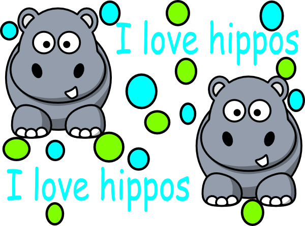 Hippo clipart hippopotamus image 4