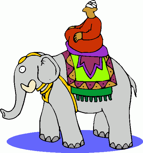 Indian elephant clip art free clipart images