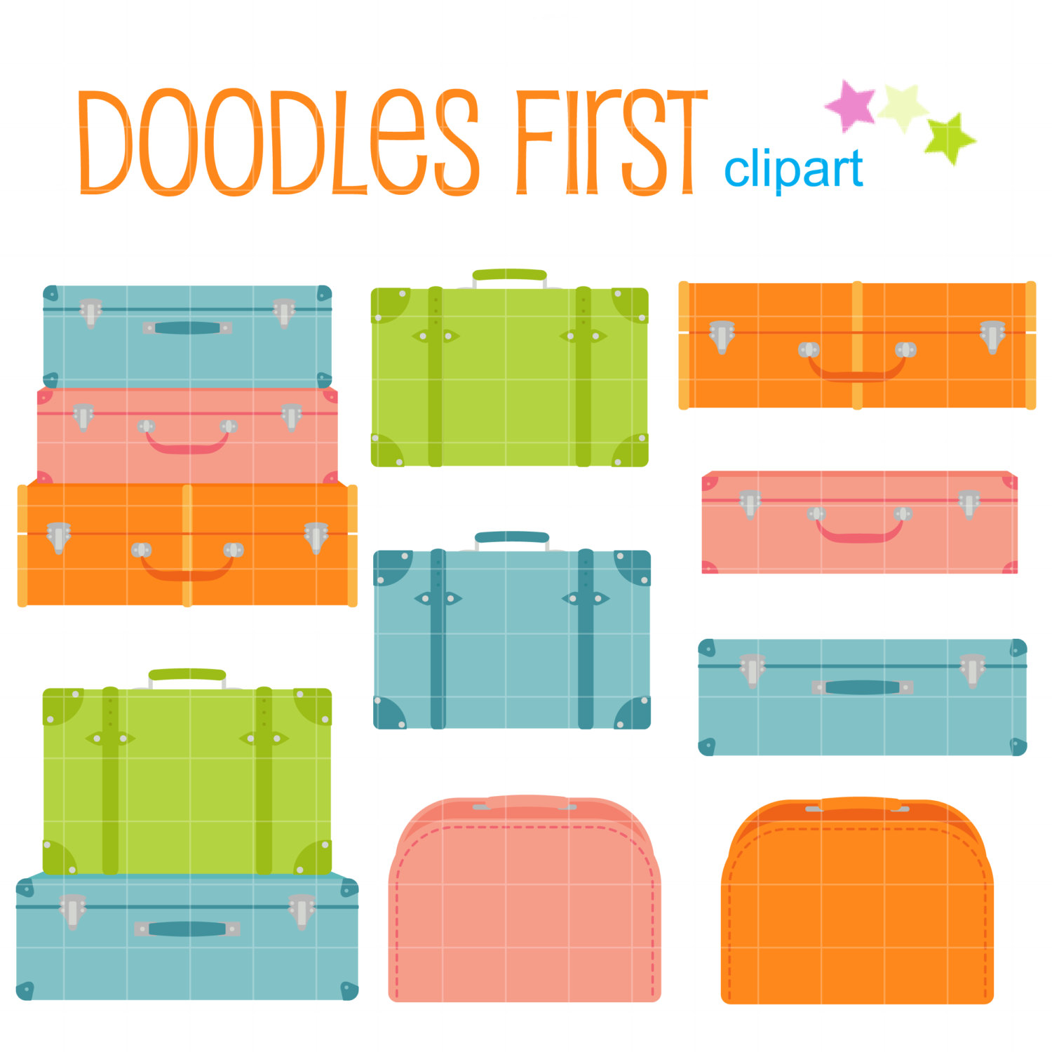 Kids suitcase clipart clipground