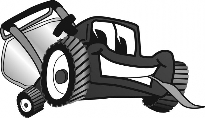 Lawn mower clipart illustrations small