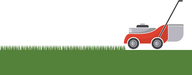 Lawn mower in grass clipart clipartfest