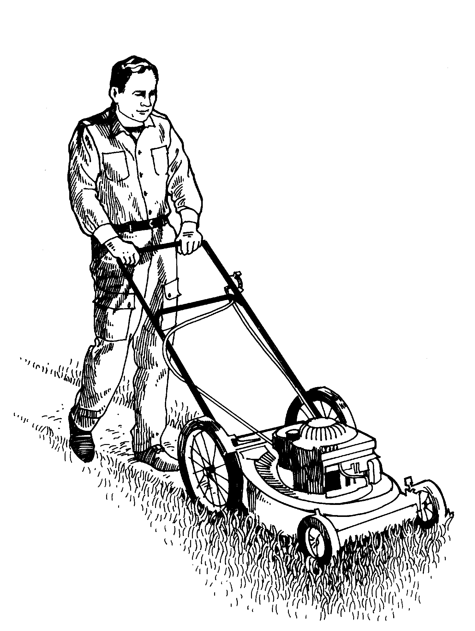 Lawn mower pink riding clipart clipartix
