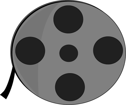 Movie reel clip art image