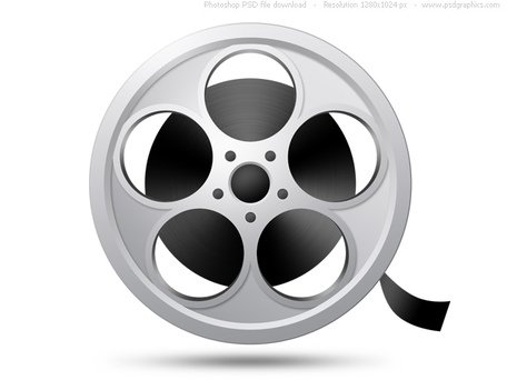 Movie reel film reel clip art vector graphics
