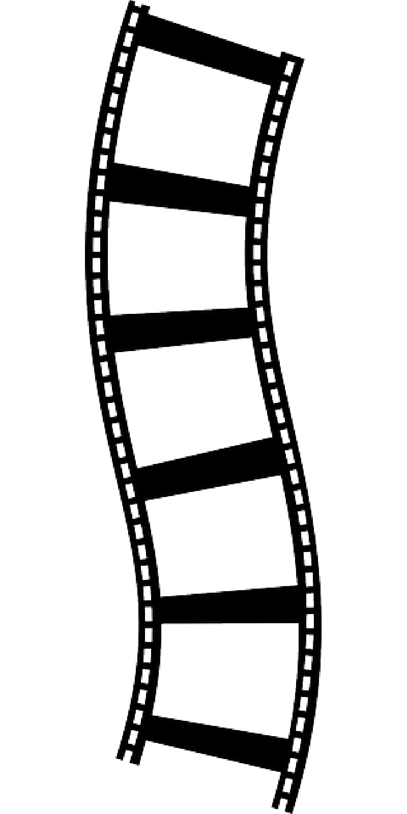 Movie reel showing post clipart