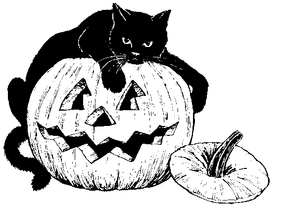 Pumpkin  black and white halloween clipart pumpkin