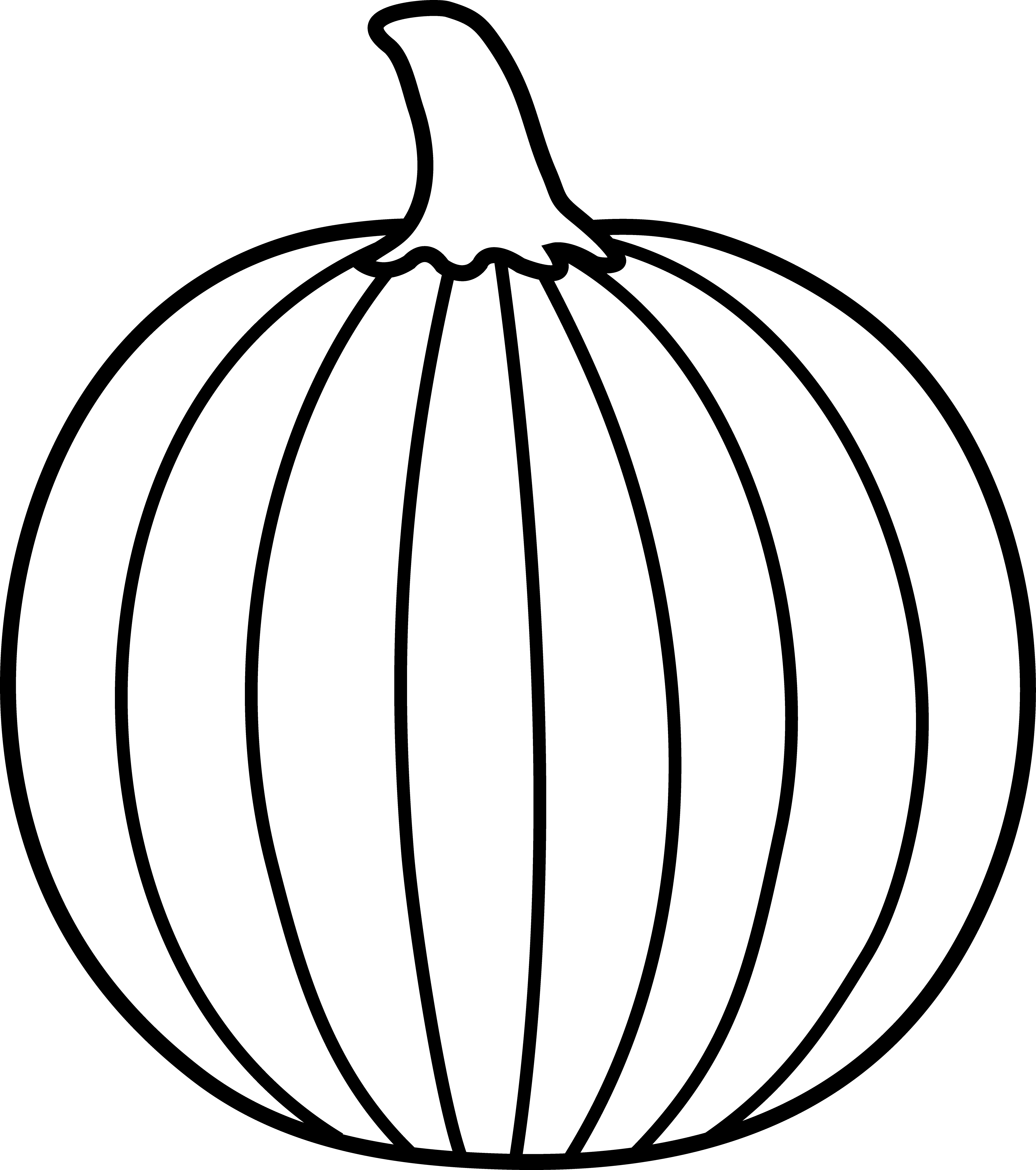 Pumpkin  black and white pumpkin outline clipart black and white free 4
